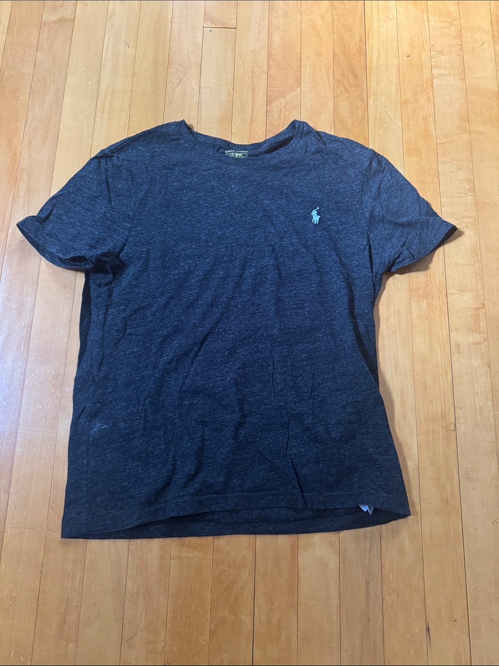 Polo Ralph Lauren Heather Charcoal Crew Neck Tee men’s L Slim